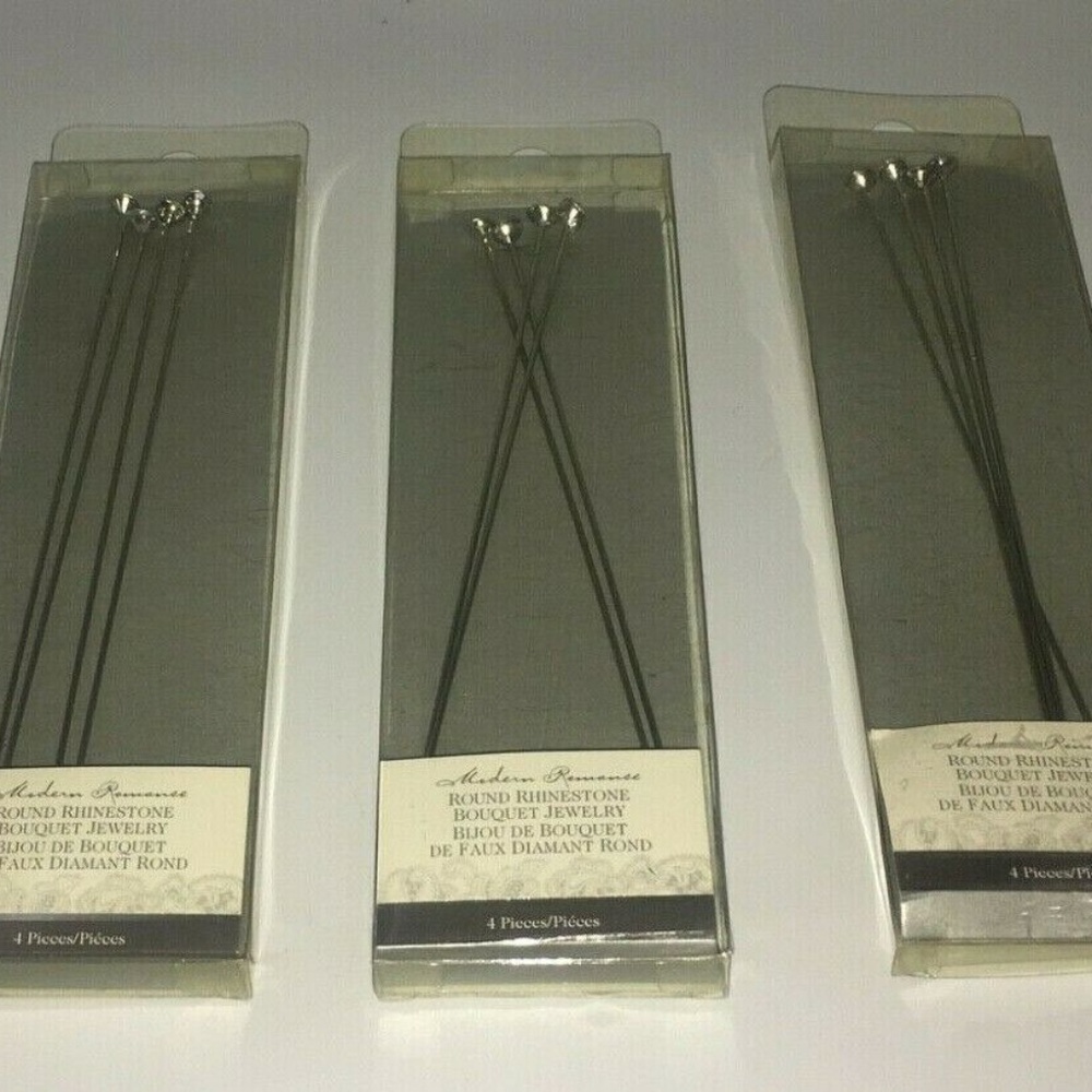 Bundle 3 Wedding Bouquet Jewelry Rhinestone